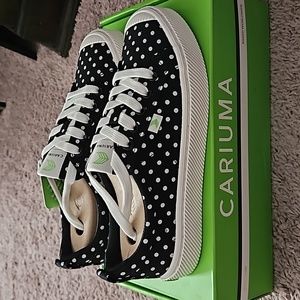 Cariuma Black and White Polka Dot Sneakers